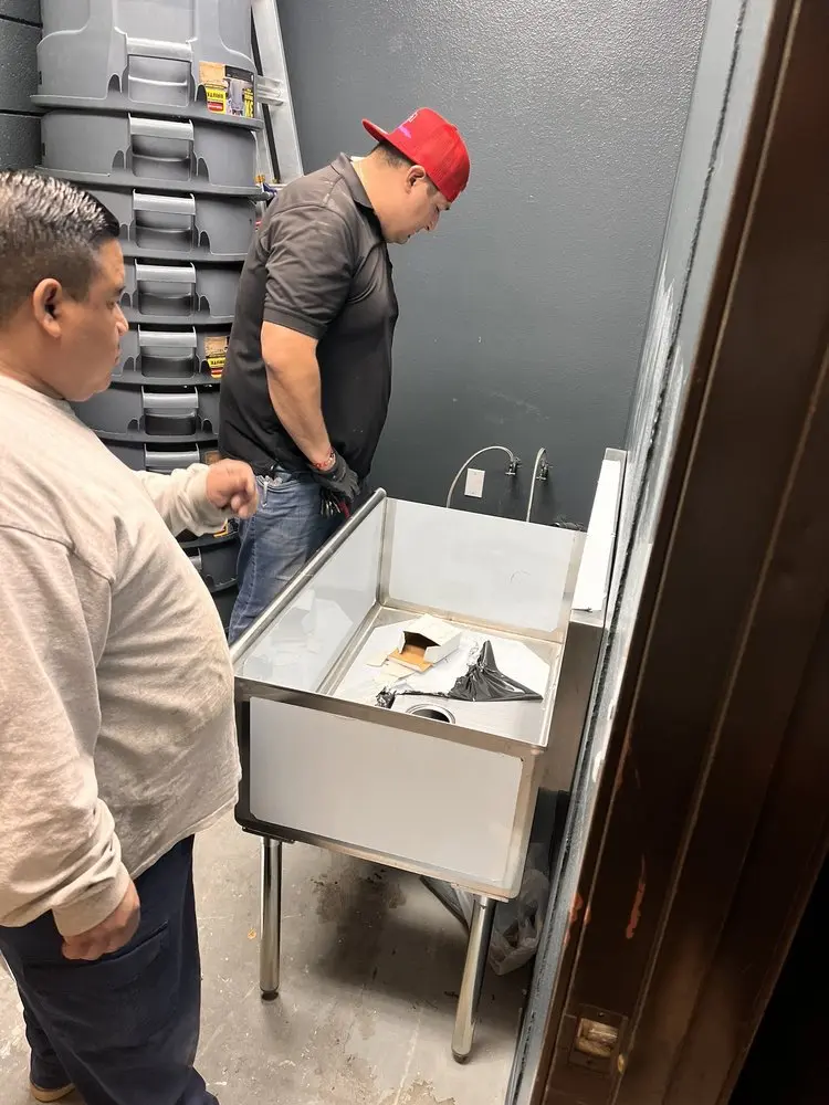 Commercial plumbing and sink installation in Centerport